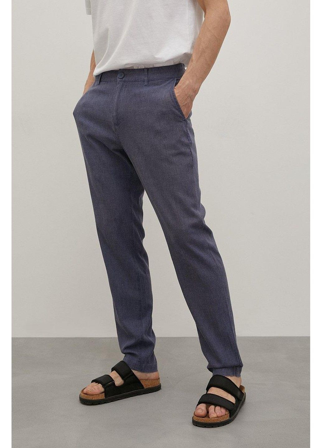 Льняні штани BAS-20024-101 Finn Flare (332006886)