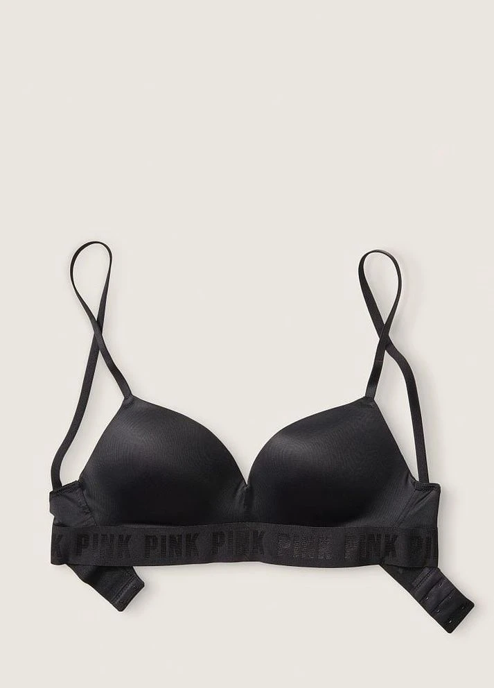 Чорний бюстгальтер з пуш-ап lightly-lined wireless bra Victoria's Secret