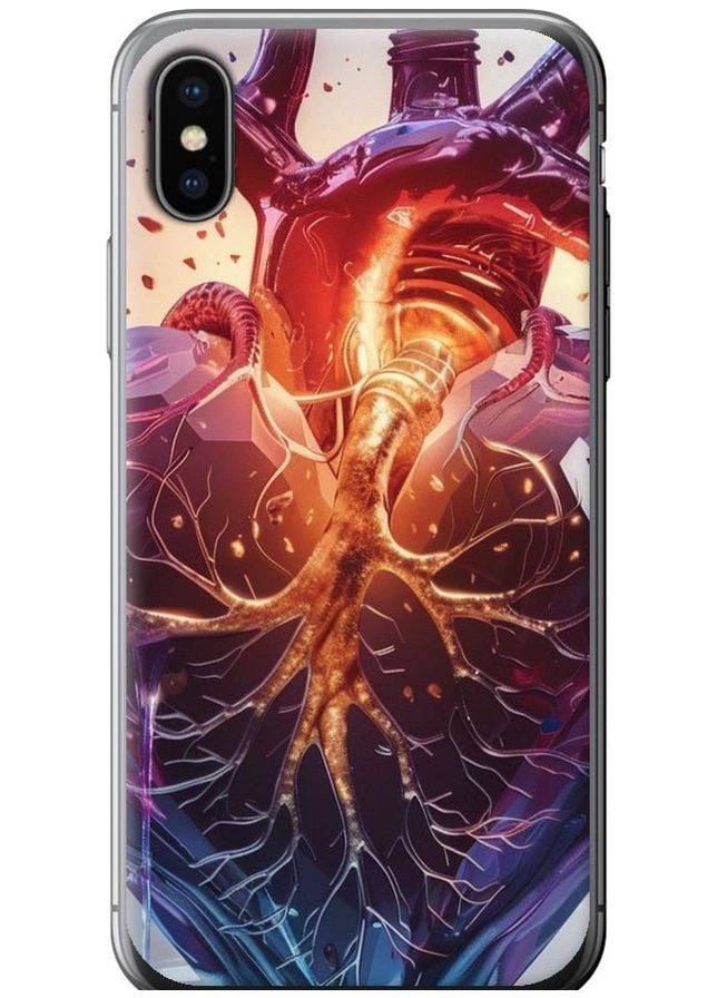 2D пластиковий чохол 'Crystal Heart' для Endorphone Apple iPhone X (286763491)