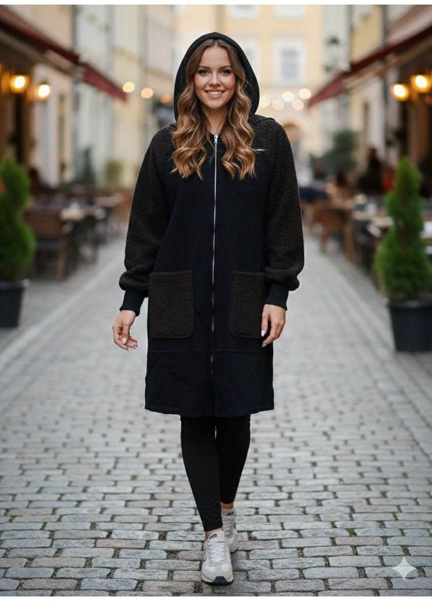 Черный демисезонный кардиган Style Point