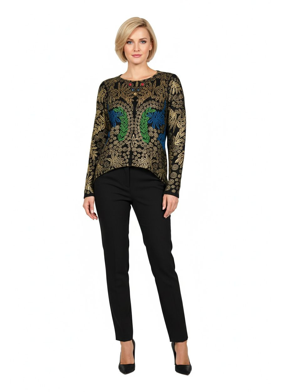 Чорний жіночий демісезонний светр чорний Lowett