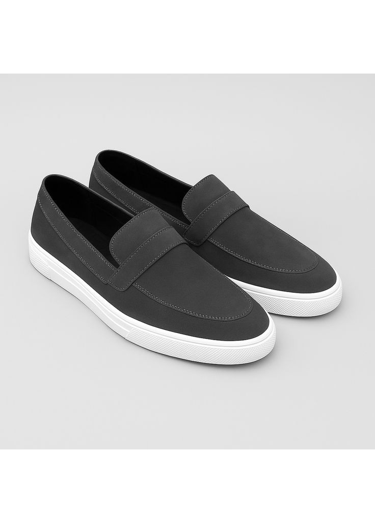 Серые праздничные, повседневные, вечерние мужские лоферы lux 2112 серые демисезонные замшевые Kindzer без шнурков