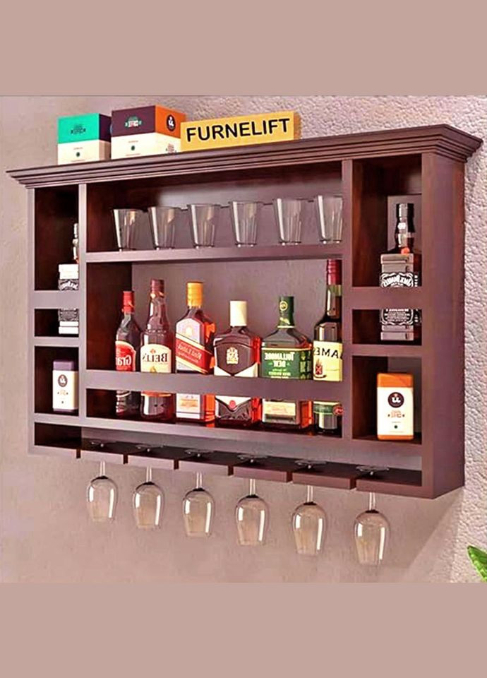 Настенная винная полка из дерева Баруте савоярди (ПНК-018615) No Brand (327424749)