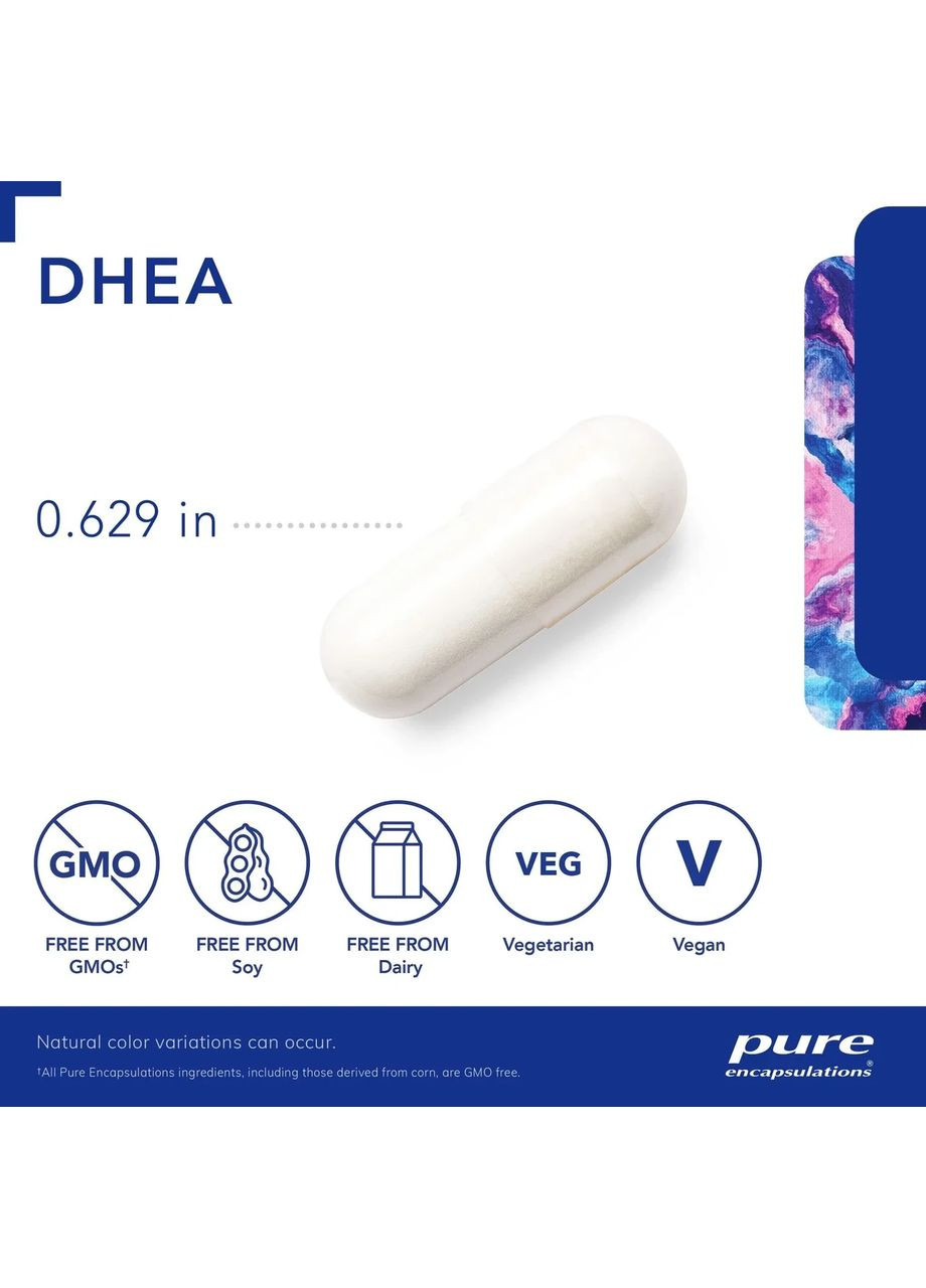 ДГЕА (DHEA) 5 мг 180 капсул Pure Encapsulations (370188718)