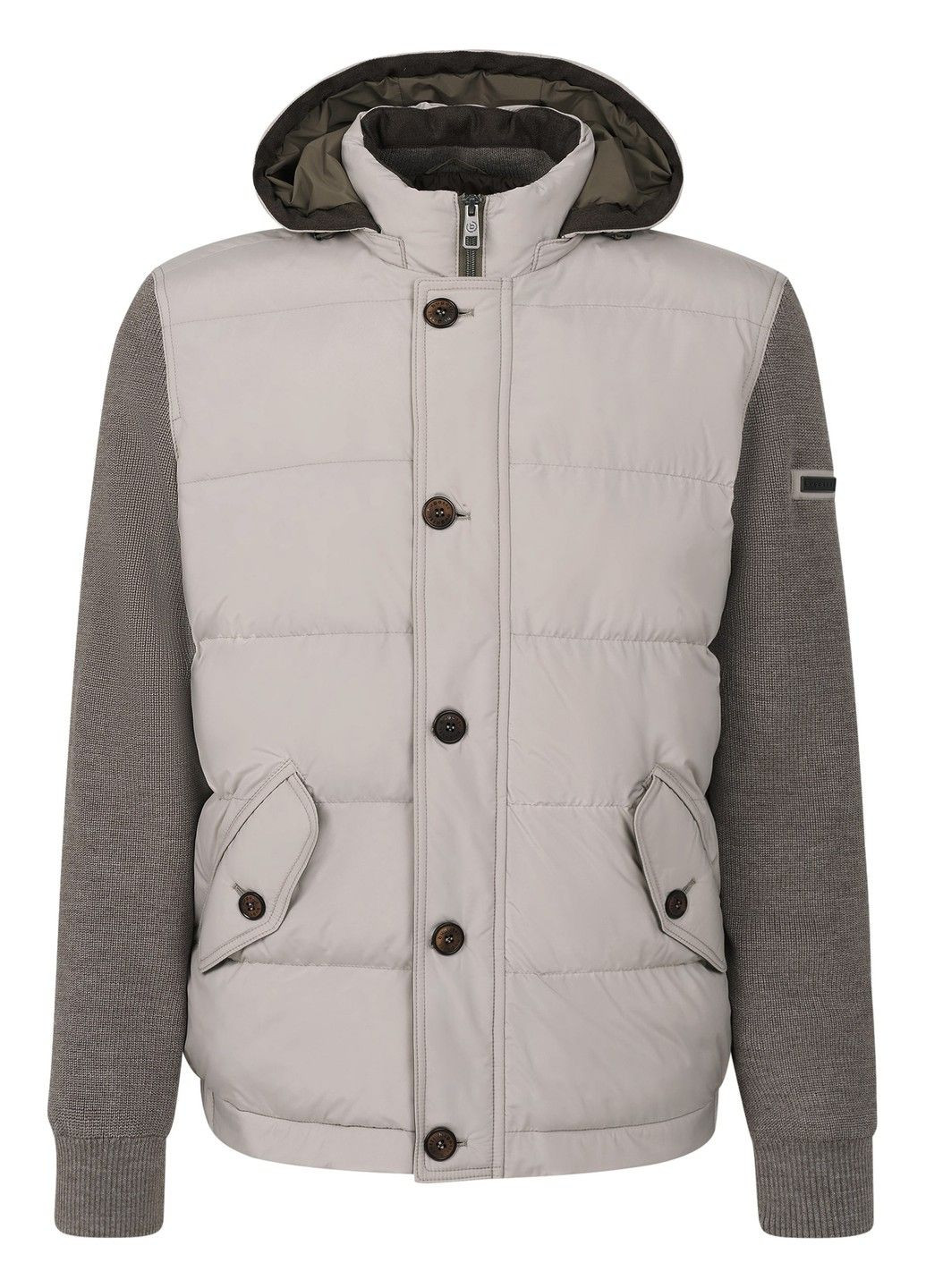 Бежевая демисезонная мужская куртка бежевый Bugatti