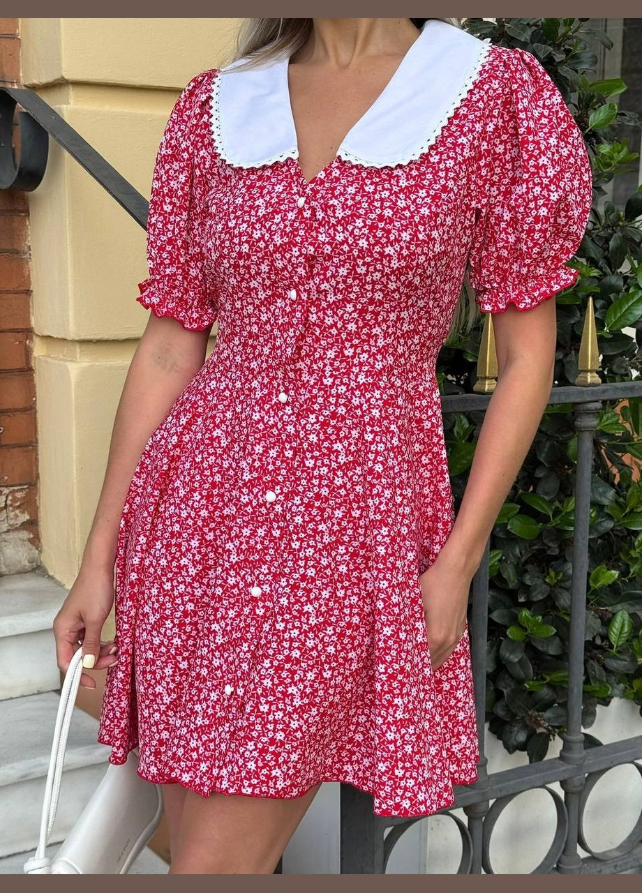 Червона сукня Garna з квітковим принтом