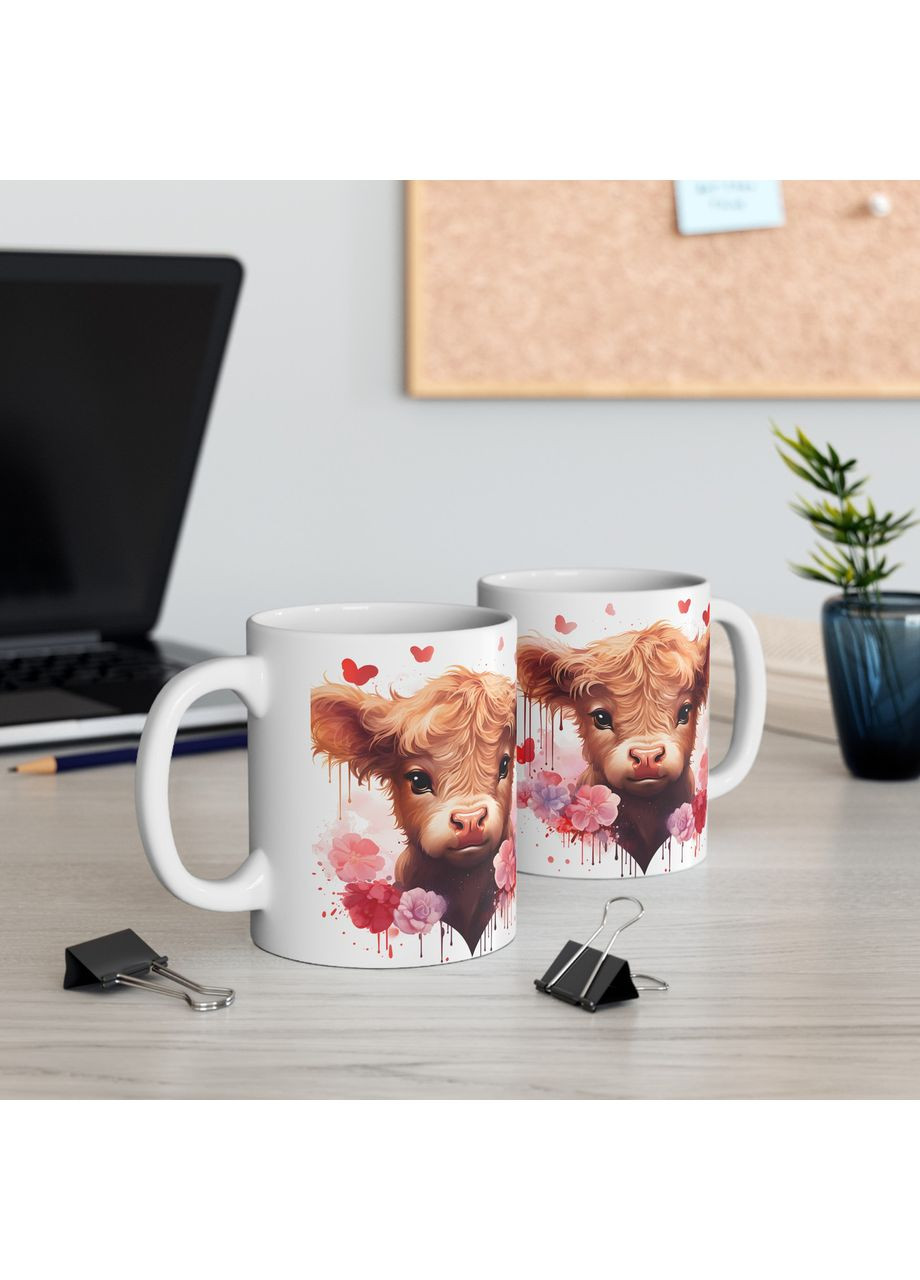 Керамічна чашка з дизайном "Чарівна корівка"-1 No Brand (368671369)