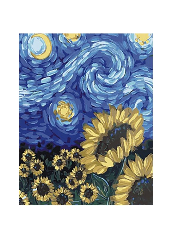 Алмазна мозаїка Соняшники Ван Гог без підрамника для творчості та декору см Strateg (369760546)