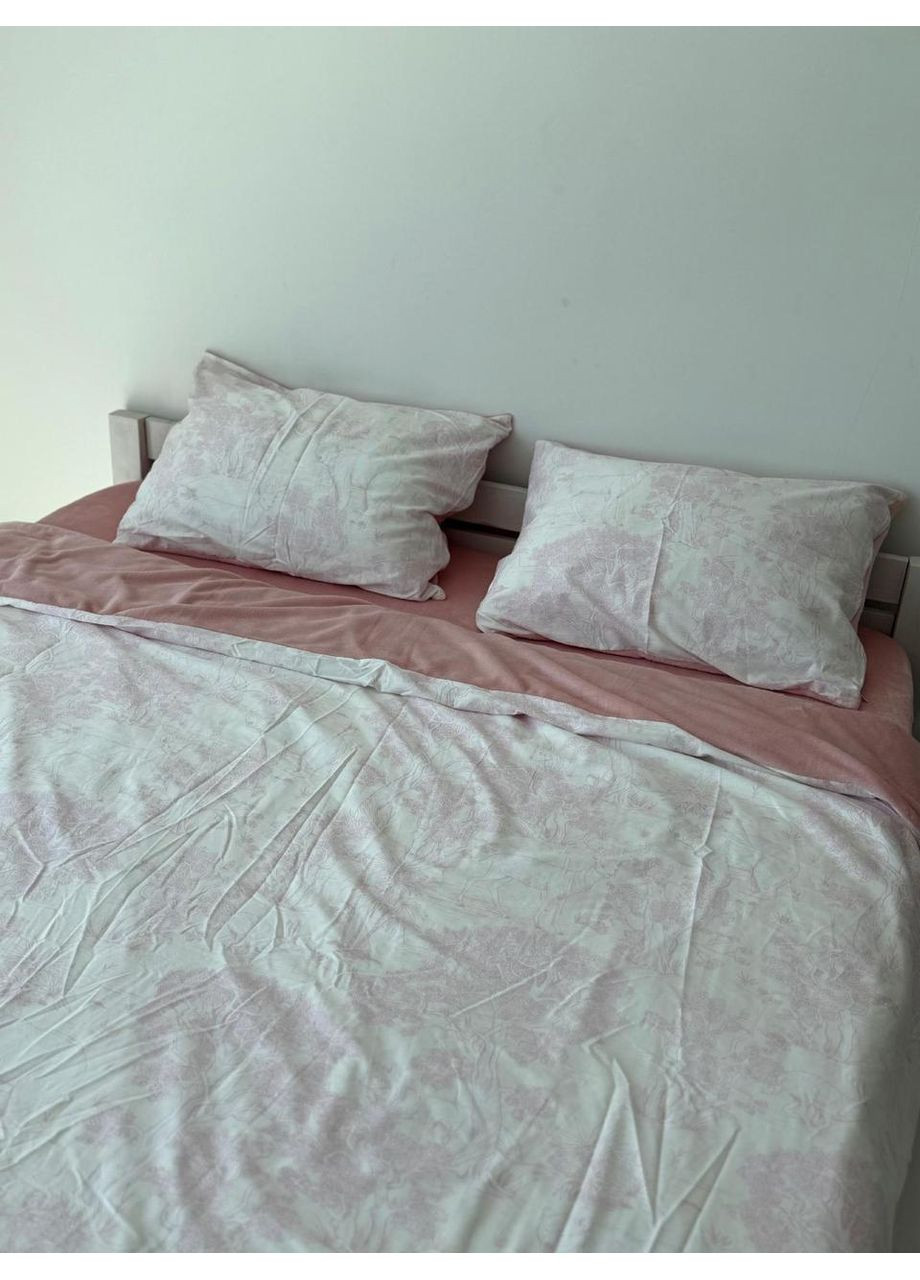 Постільна білизна з резинкою Міленна, сатин з плюшем Евро розмір, наволочки 70/70 No Brand (364220388)