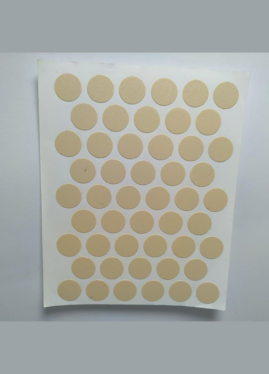 Заглушка самоклеюча на конфірмат ( ) 50 шт діаметр 15 мм Weiss (333828783)