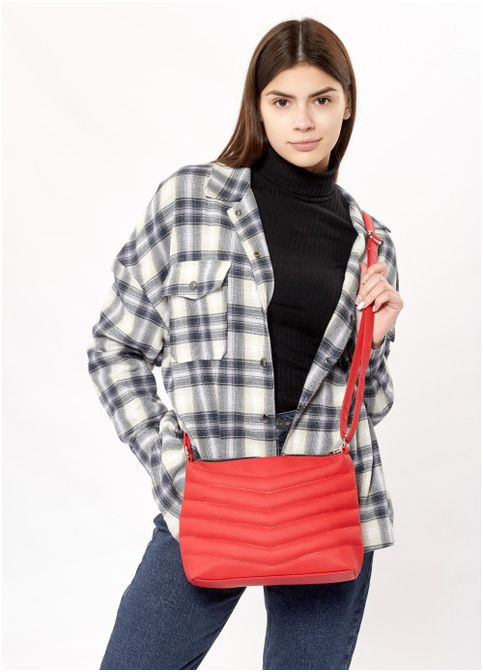 Женская сумка кроссбоди через плечо из экокожи Красная (958025520) Sambag (360614378)