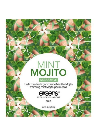 Пробник массажного масла Mojito 3мл Exsens (289873089)