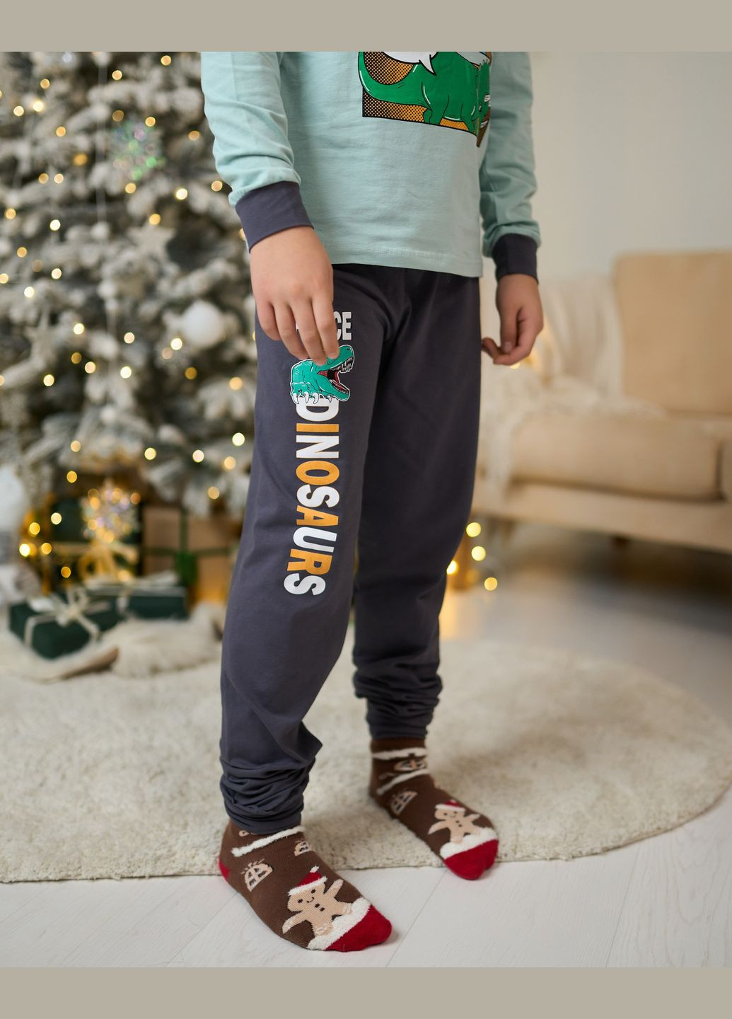 Бирюзовая комплект на мальчика-подростка со штанами Tom John