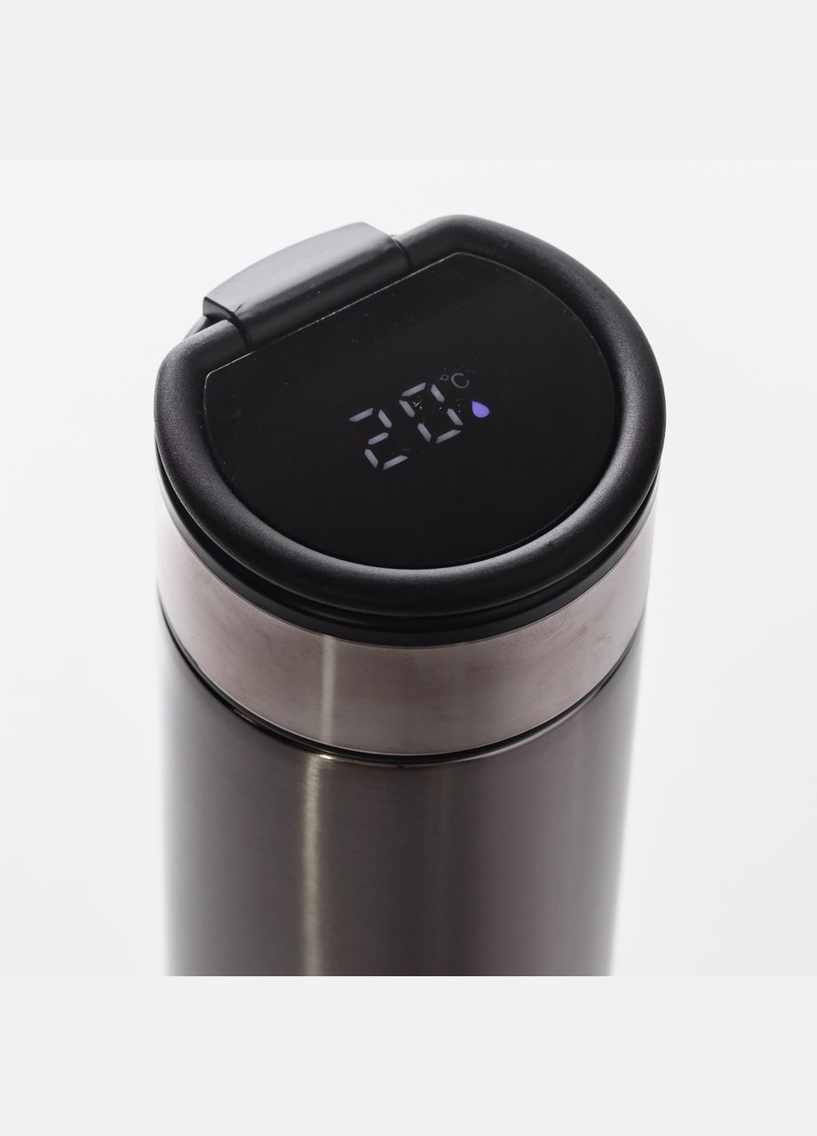 Термос із датчиком температури 530 мл Чорний Yiwu (315718579)