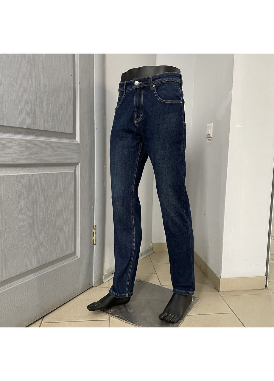 Джинси чоловічі фліс прямі класичні 30 сині Resalsa (350349555)