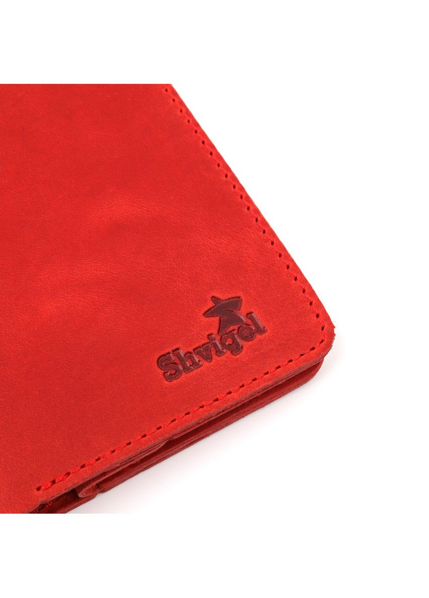 Гаманець жіночий Шкіряний з монетницею 16602 Червоний Shvigel (306881901)