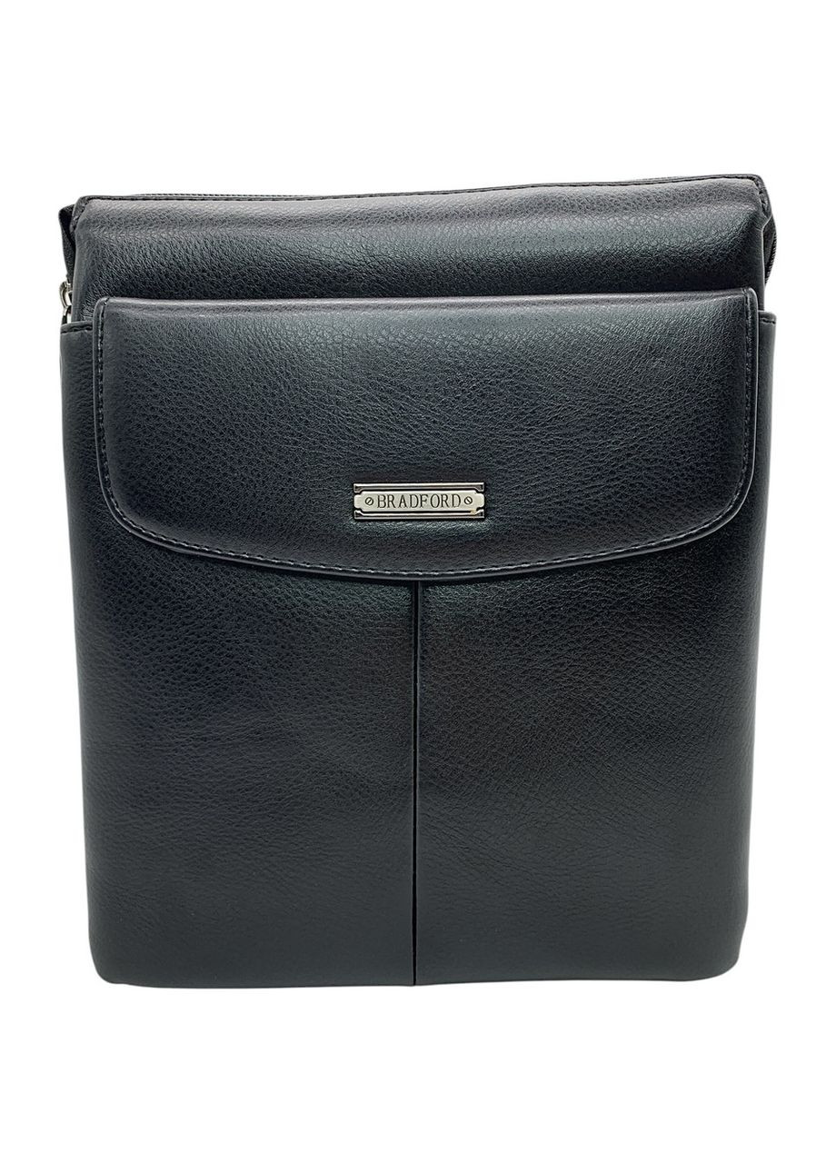 Мужская сумка из эко-кожи Bradford 8931-1 черная 23 x 19,5 x 5 No Brand (371681819)