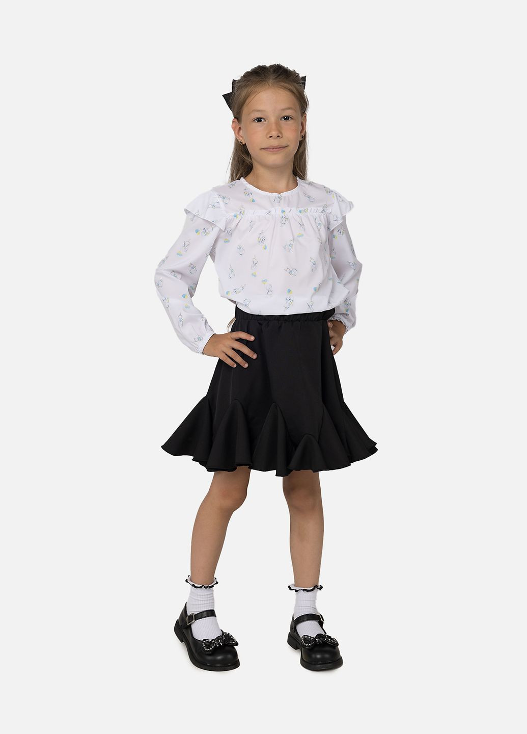 Белая блузка Yuki демисезонная