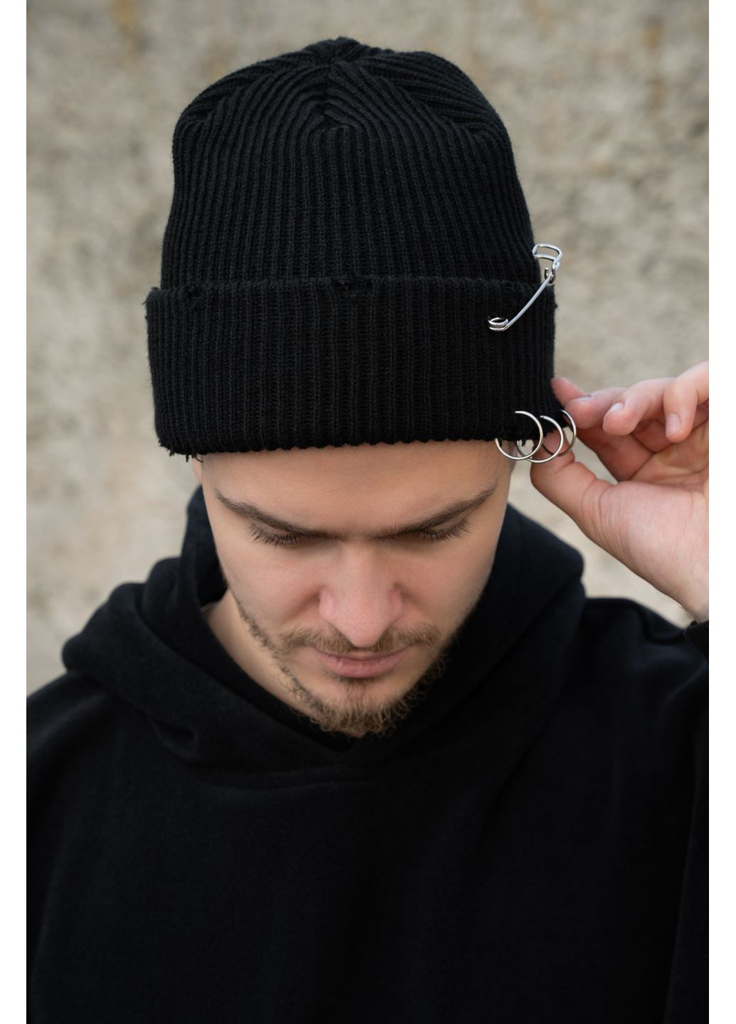 Подовжена Трикотажна Шапка Біні Докер Dominic Destroyed Without (363022178)