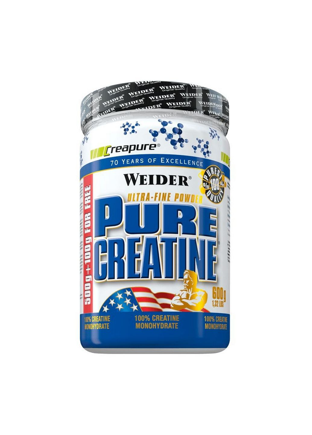 Креатін Pure Creatine, 600 грам Weider (293341553)
