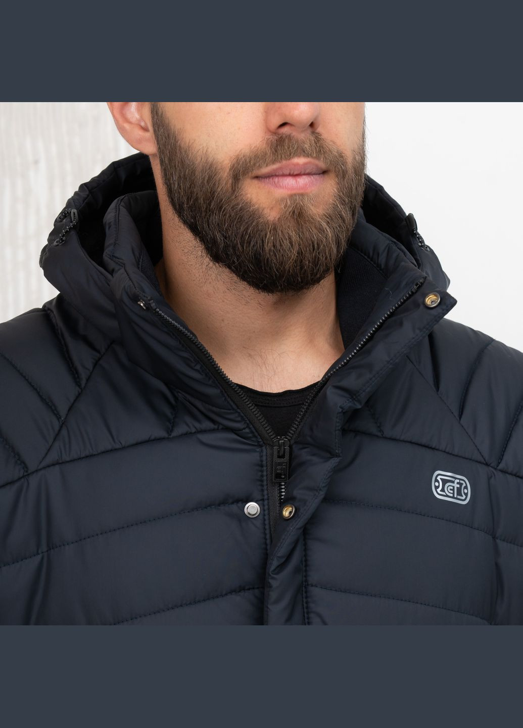 Синяя демисезонная демисезонная мужская куртка большого размера SK