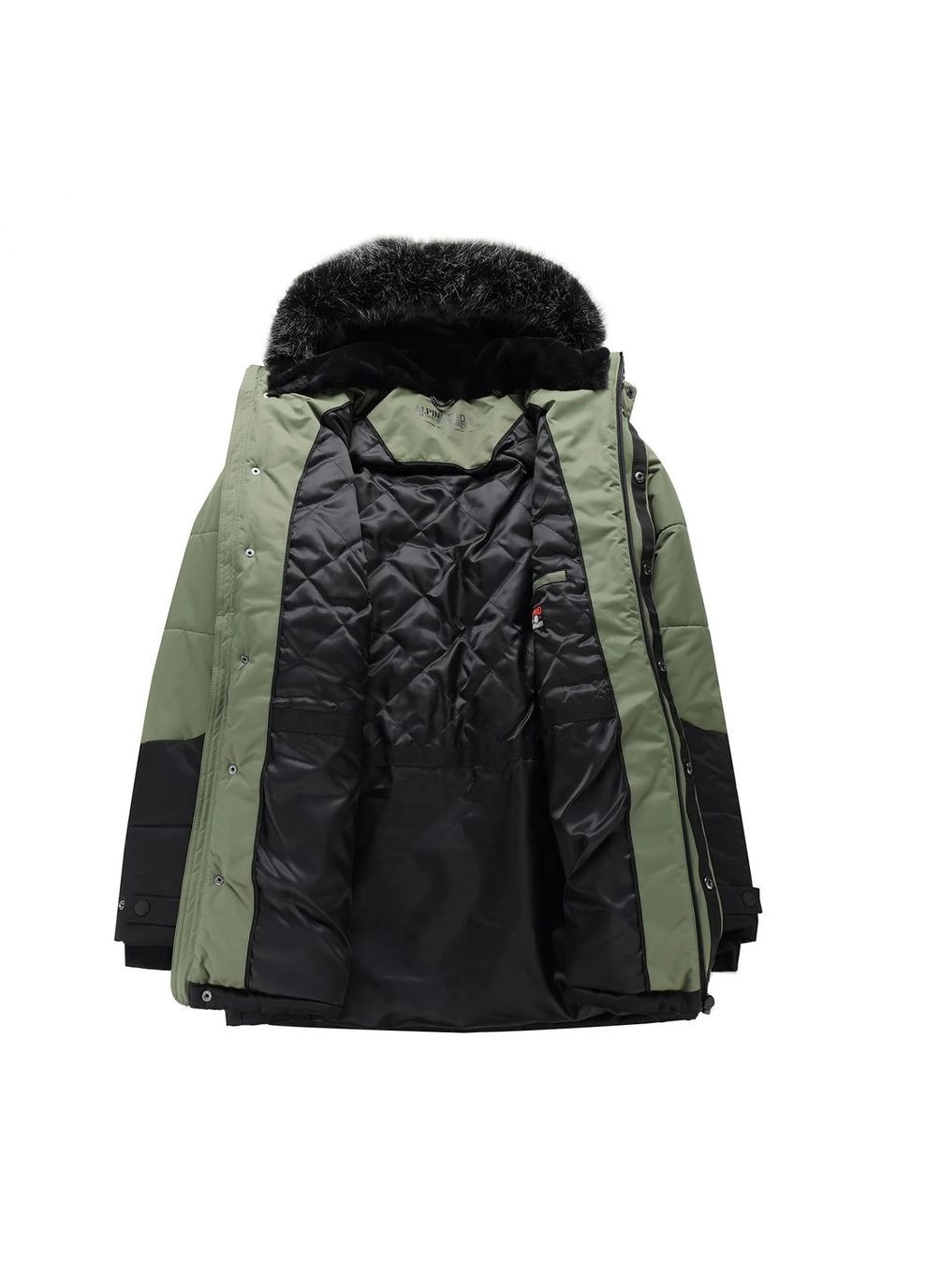 Куртка мужская Egyp Черный-Зеленый Alpine Pro (278272749)