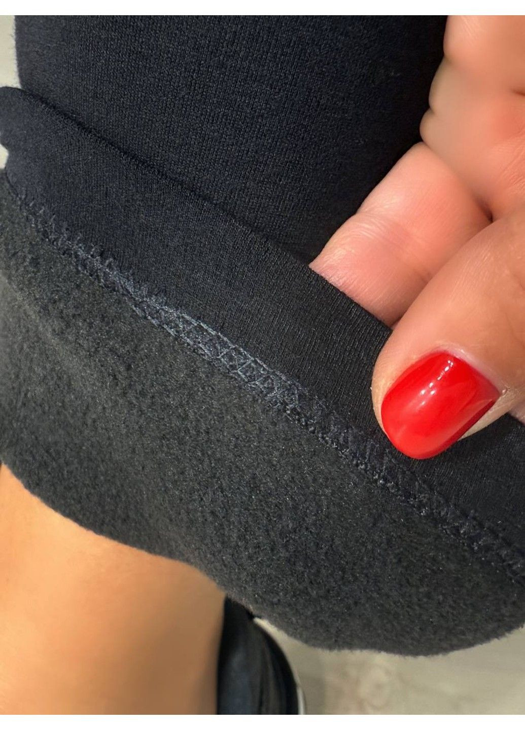 Черные зимние лосины женские kataya 6823 утепленные на флисе хлопковые чорные No Brand