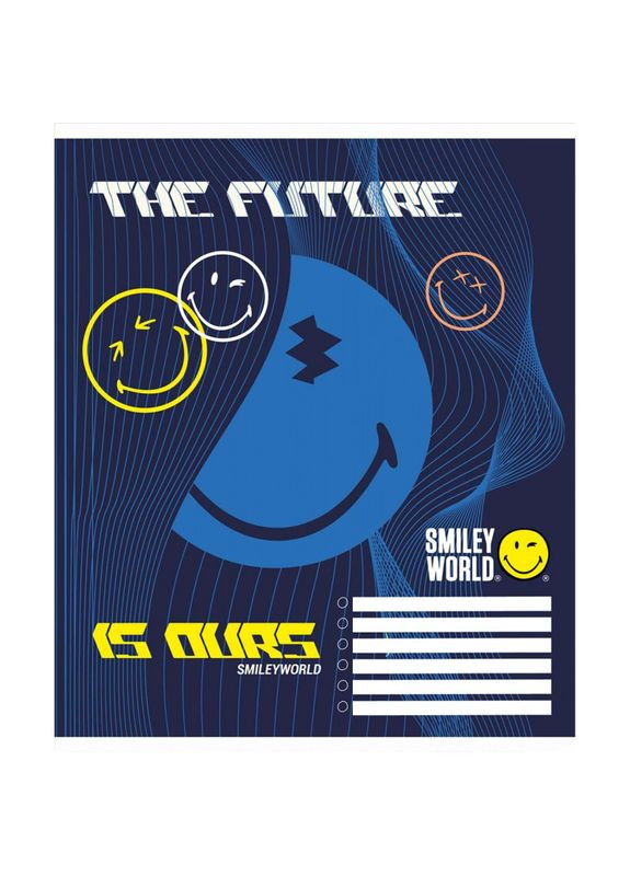 Зошит 12 аркушів клітинка " "/ Smiley world Yes (342417046)