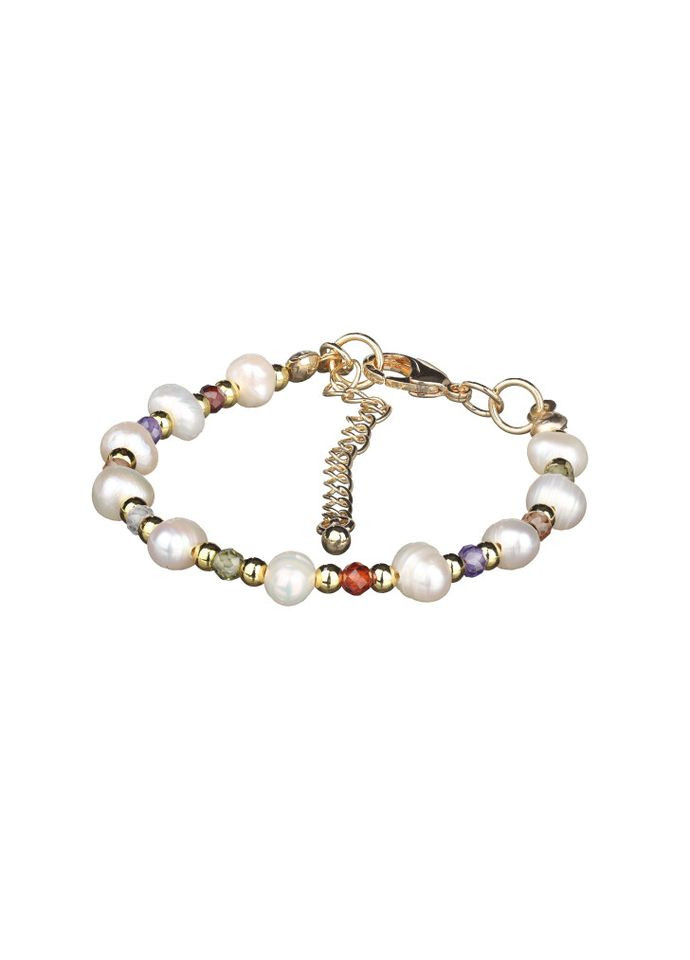 Браслет из жемчуга и разноцветных фианитов 5172 LeBijou (367579962)