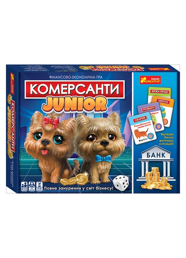 Настільна гра Коммерсанти Junior 10120162 українською мовою Ranok Creative (396673624)