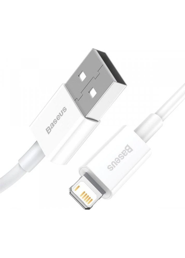 Кабель Superior Series Fast Charging Data Cable USB to iP 2.4A 2m Білий Baseus (388779574)