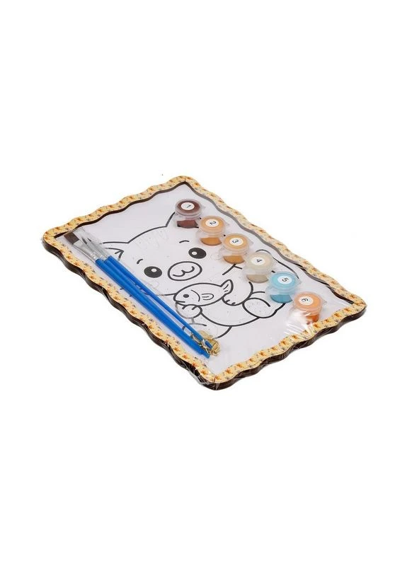 Детский набор для росписи по дереву "Котик" Puz-22980 формат А5 PuzzleOK (376179999)