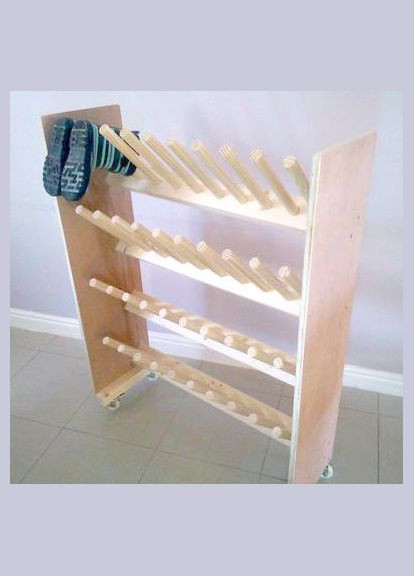 Полиця для робочого взуття з дерева Камау бланже (РОБ-001201) No Brand (328960149)