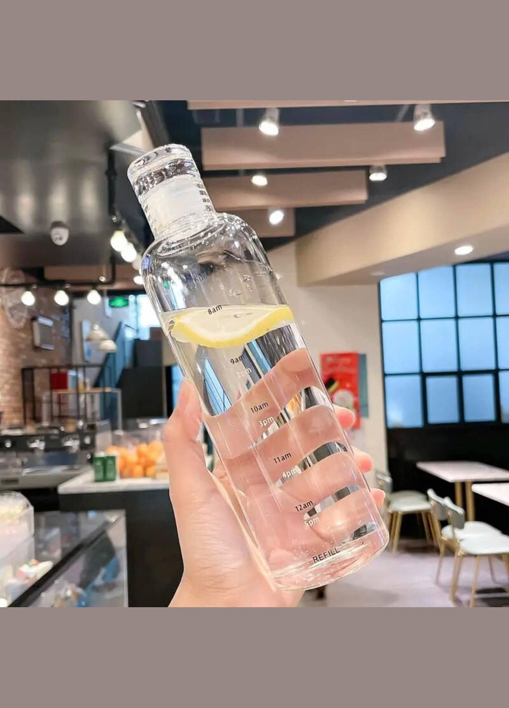 Белая, прозрачная, прочная, противоударная, спортивная бутылка для воды. 500 мл No Brand (270831439)