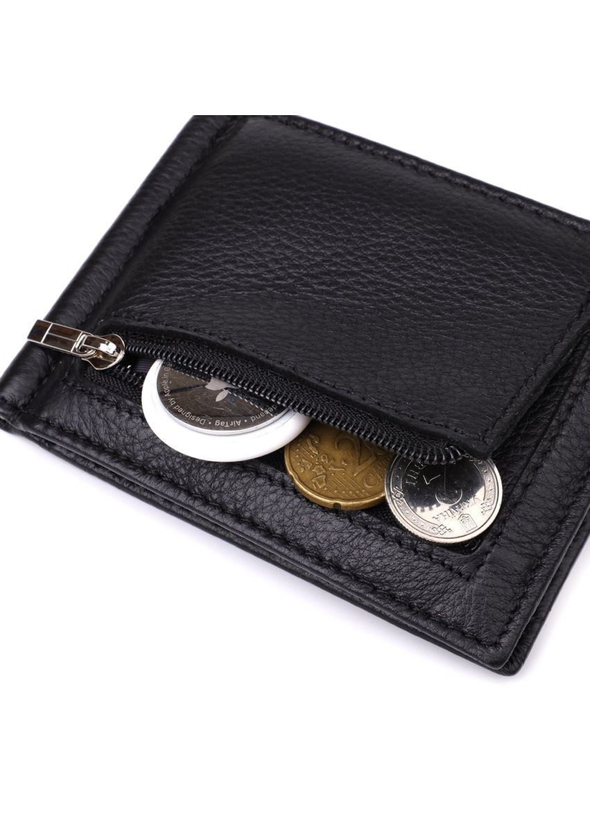 Мужской кошелек с металлическим зажимом из натуральной кожи 23092 st leather (329444736)
