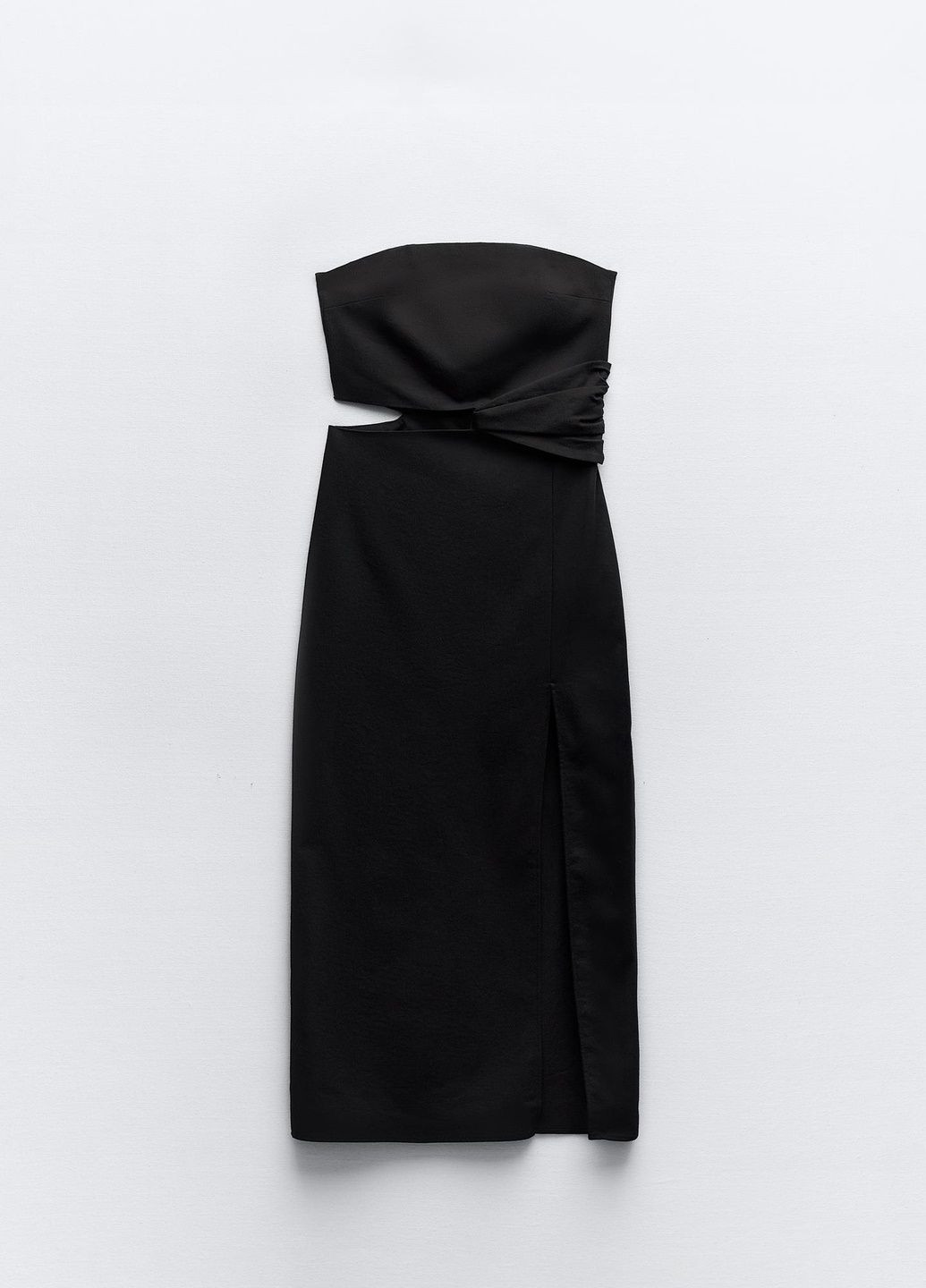 Чорна вечірня сукня Zara однотонна