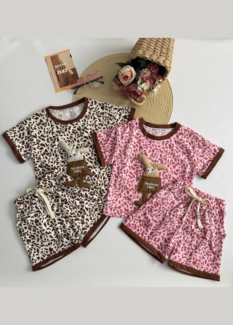 Комбінований демісезонний костюм для дівчинки на літо 10864 No Brand