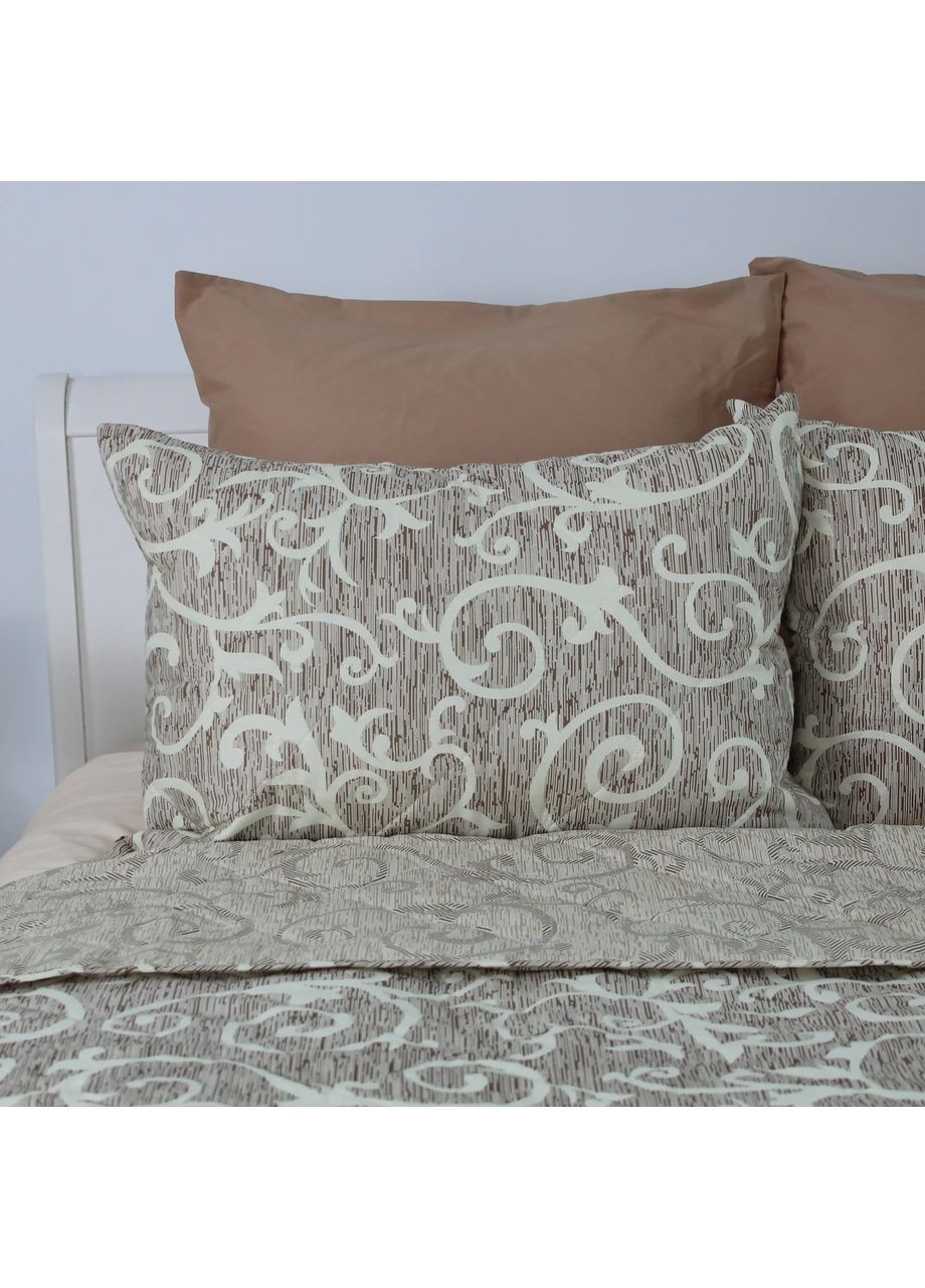 Покривало євро Elegante Cotton Beige and White 4-04577_32781 220х240 см ТЕП (365965159)