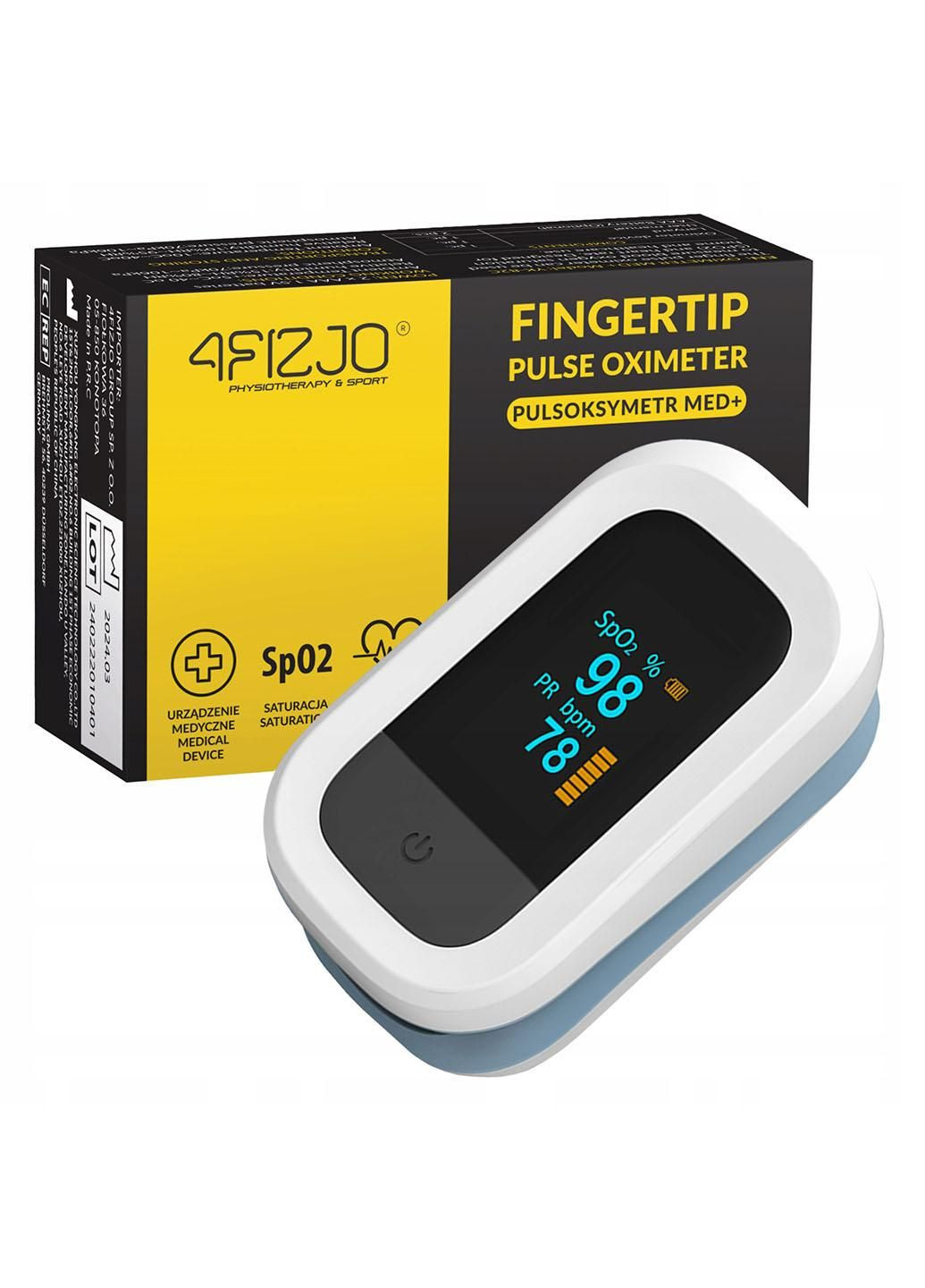Пульсоксиметр пальчиковий MED+ (P-5905973402071) 4FIZJO (301473998)