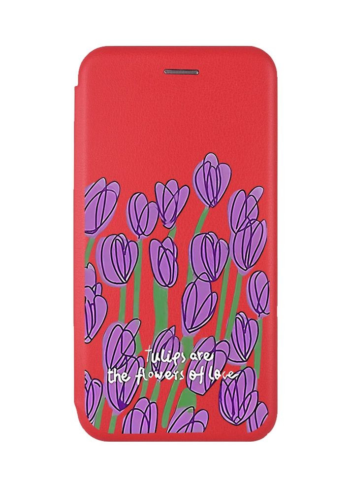 Чохол-книжка з малюнком для Samsung Galaxy A50 (2019) A505/A30s Червоний:: Тюльпани (принт 265) G-Case (359496819)