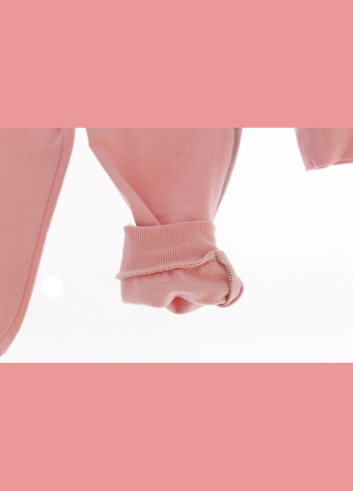 Розовый зимний костюм на флисе для девочки трикотажный с бантиком розовый 92 см (35111) BABYKROHA