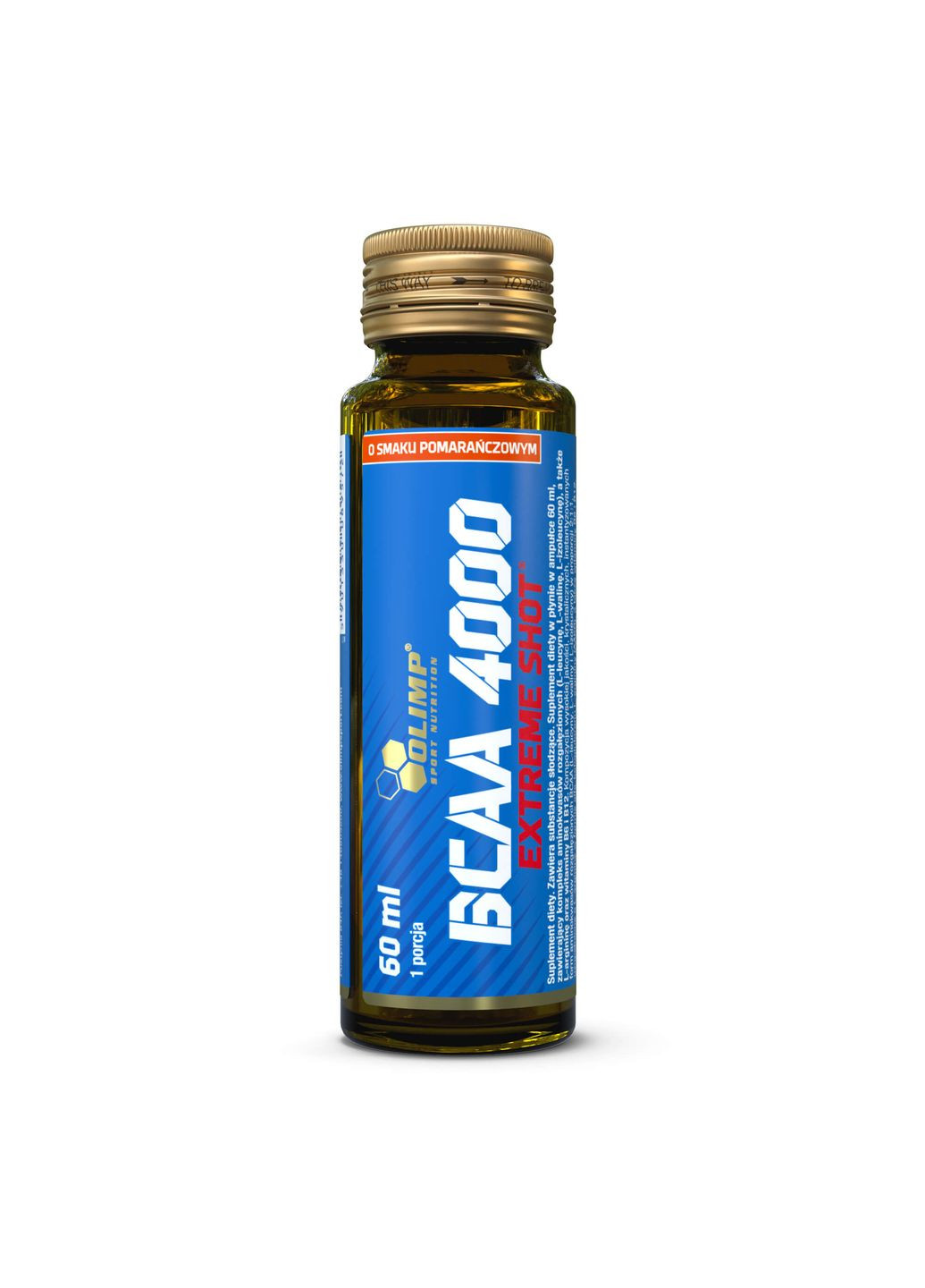 BCAA амінокислота 4000 Extreme Shot (апельсин) 1x60ml Olimp (314745350)