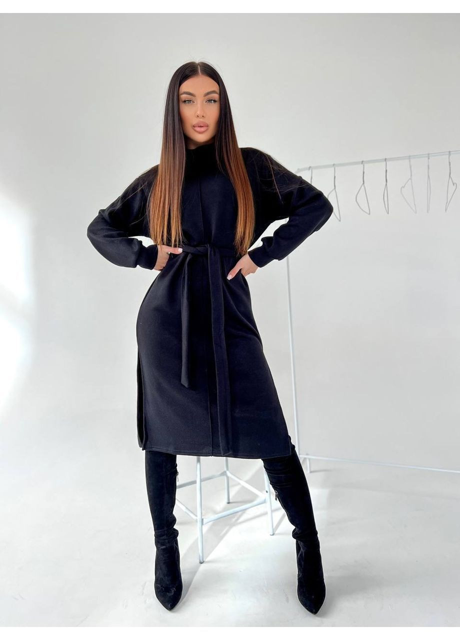 Чорна жіноча сукня з ангори Osoblyva