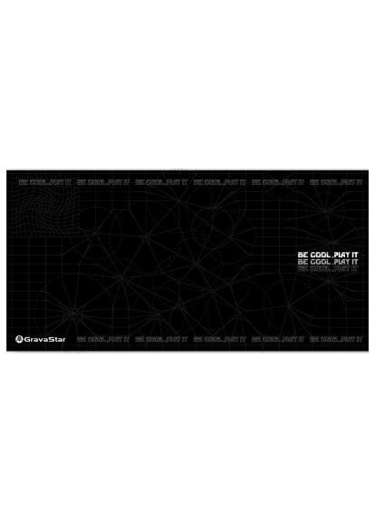 Килимок для мишки (GSA8_MPD_R_BLK) GravaStar Gaming Pad XL Black (370020038)