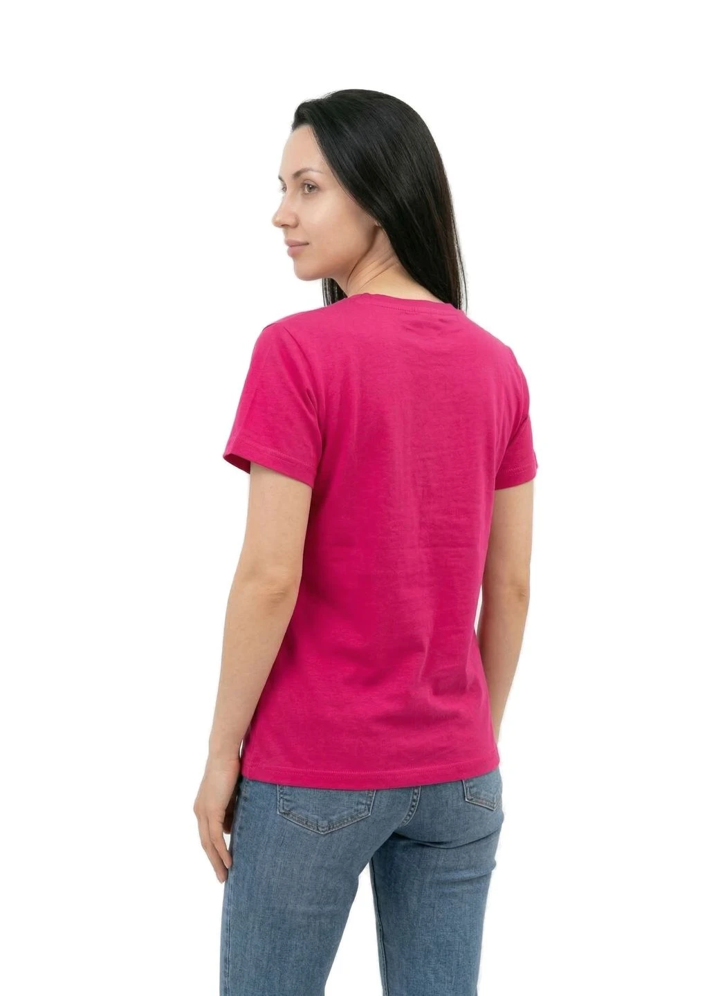 Жіноча футболка з написом Чорний 46-50 (7023) Pink Daisy - (393595112)