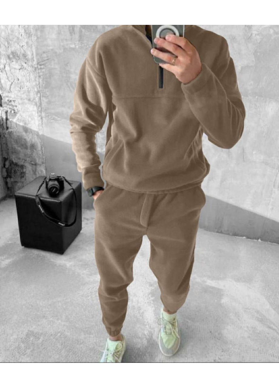 Чоловічий спортивний костюм зі флісу No Brand (370079671)