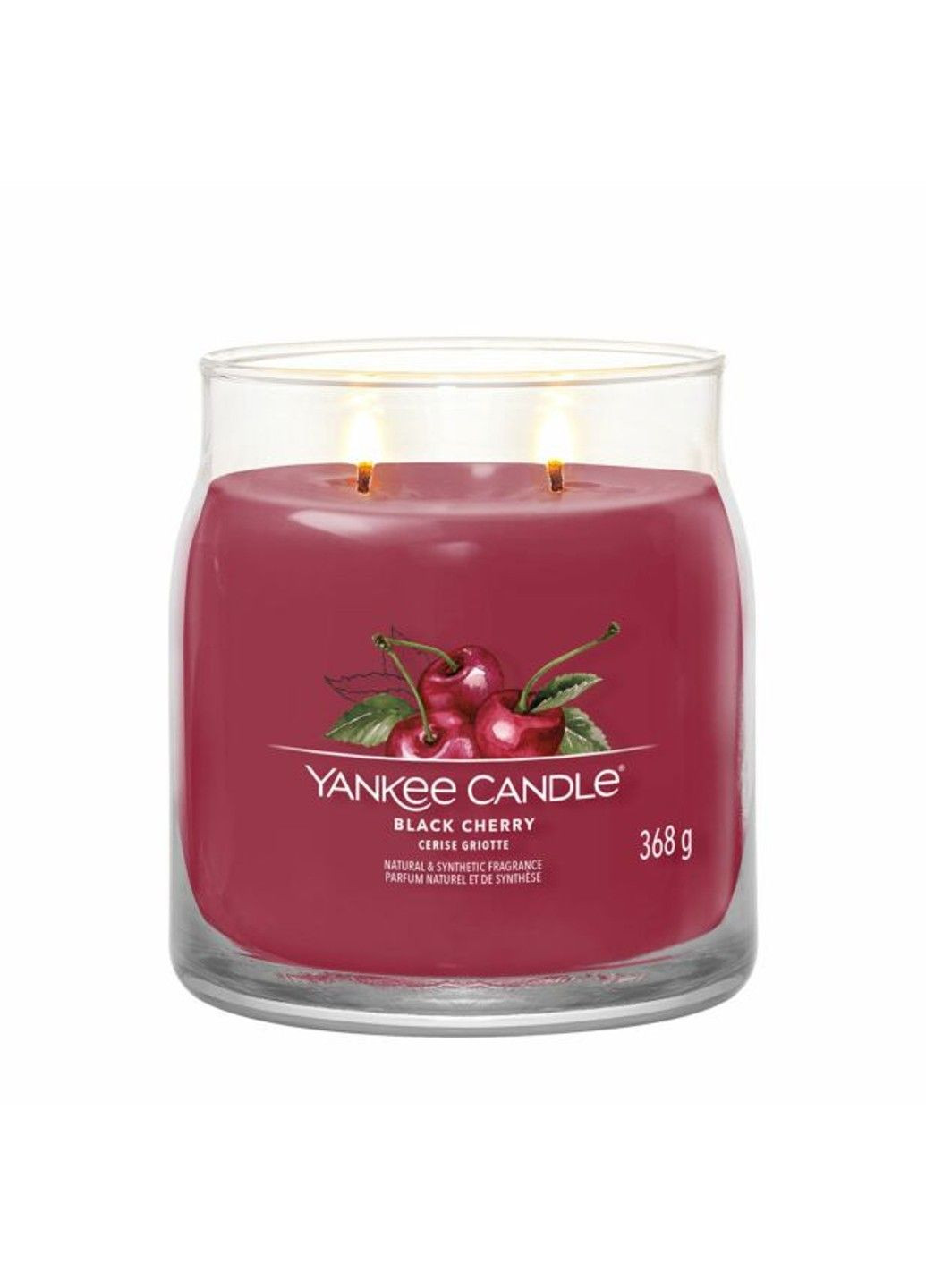 Ароматична свічка Black Cherry Medium Yankee Candle (280916899)