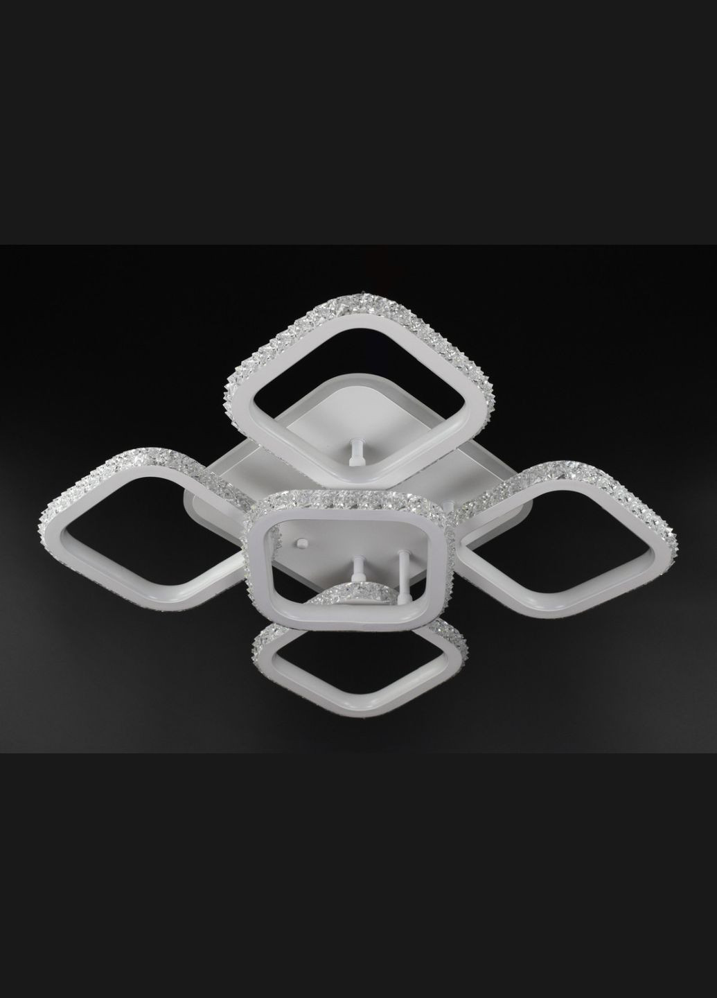 Люстра світлодіодна стельова LED світильник для квартири на стелю лед 26321 Білий 12х42х42 см. Sunnysky (364752369)