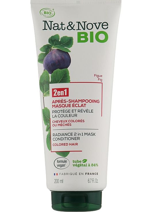 Кондиціонер-маска 2-в-1 для фарбованого і меліруваного волосся "Інжир" - Nat&Nove BIO 200ml (569931-31162578) Eugene Perma (368645118)