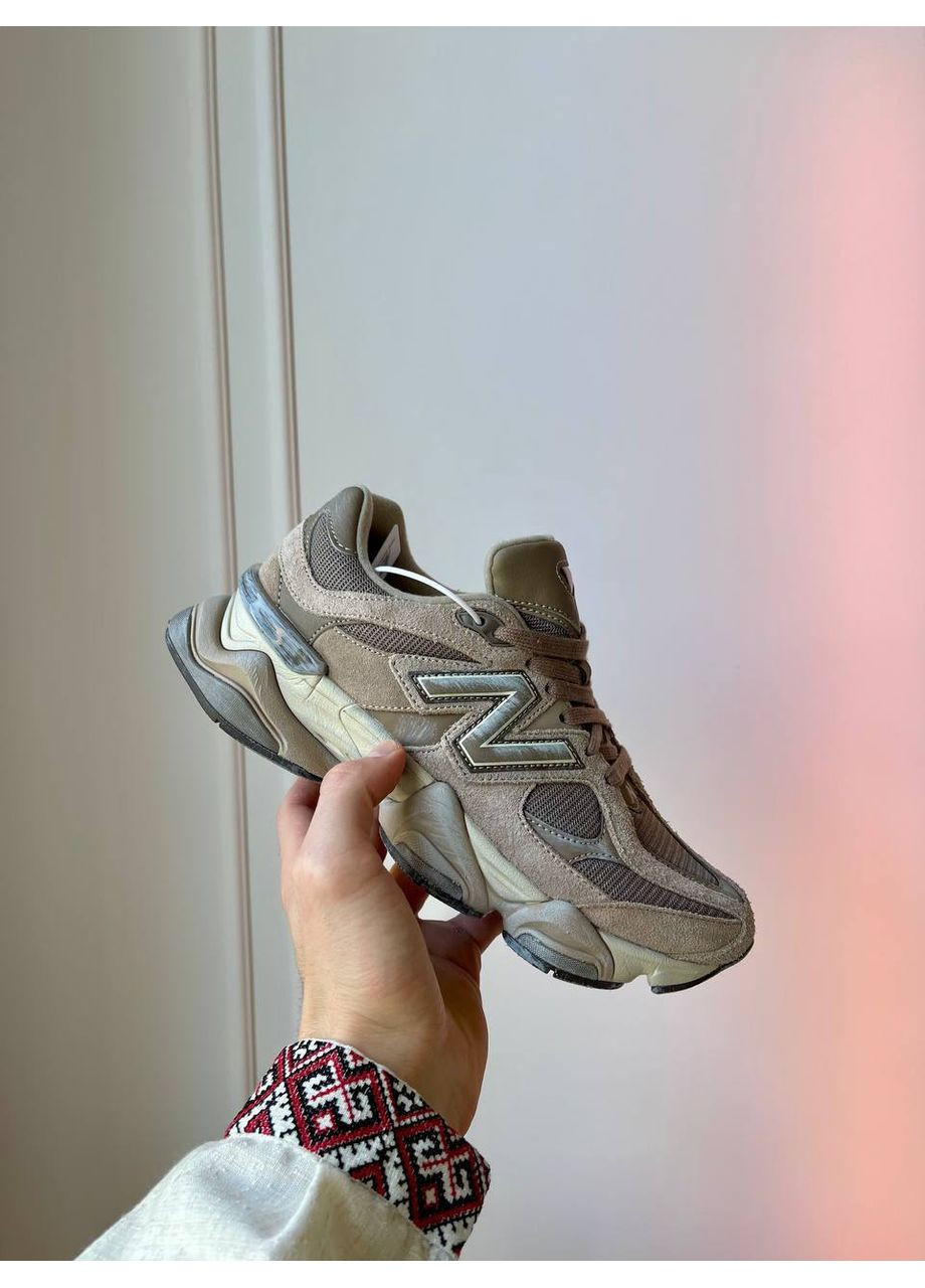 Бежеві Осінні кросівки чоловічі і жіночі new balance 9060 beige brown | нью беланс 9060 бежеві No Brand